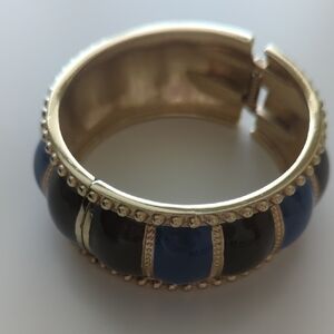 Elegant Gold and Blue Bracelet